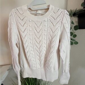 a new day Women's Ivory Knit Sweater